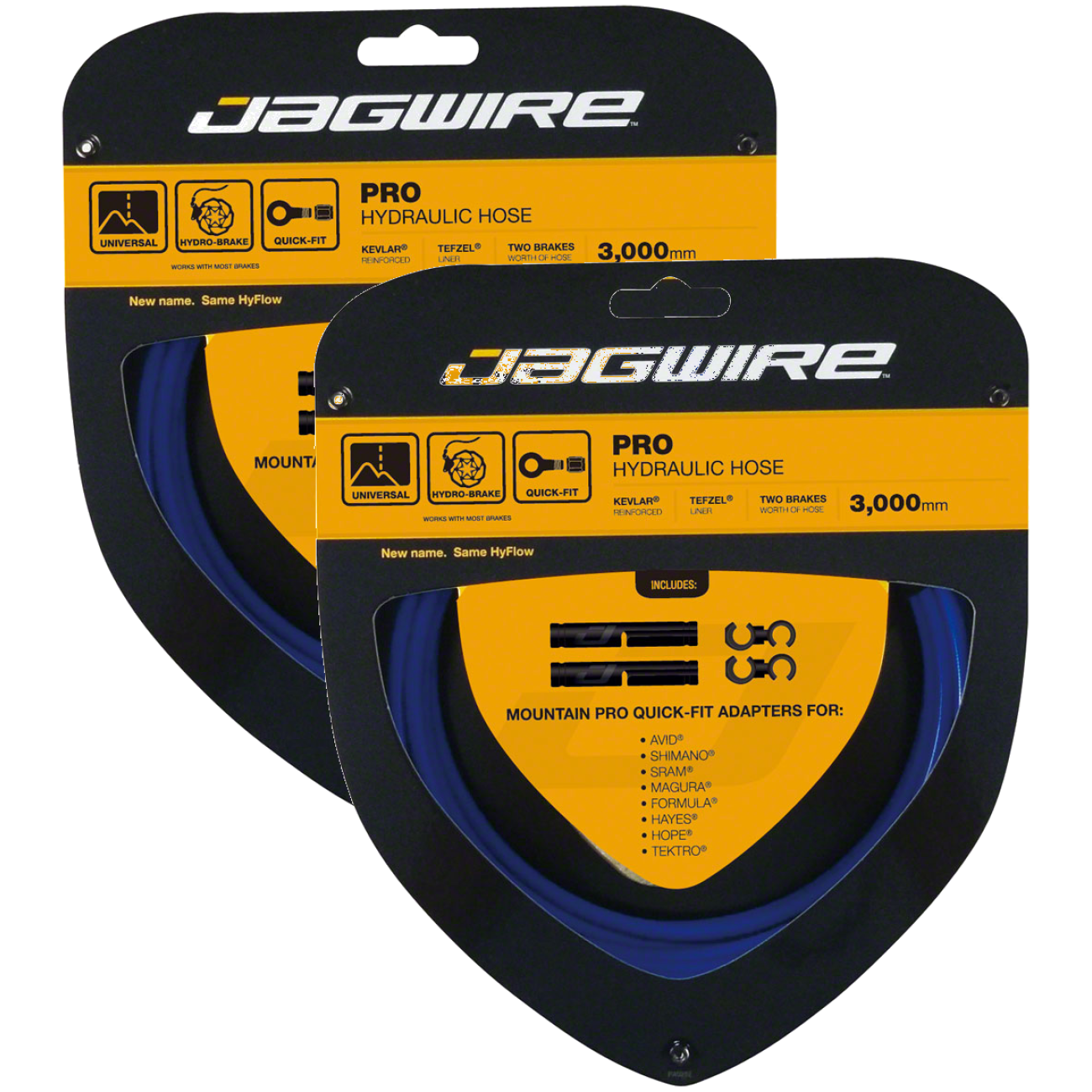 Pack of 2 Jagwire Pro Hydraulic Disc Brake Hose Kit 3000mm, Blue
