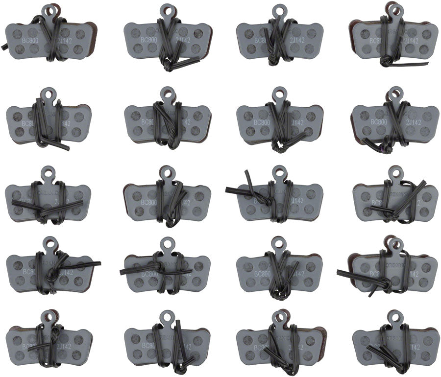 SRAM Disc Brake Pads - Organic Compound, Steel Backed, Powerful, For Trail, Guide, and G2, Box/20 Pair