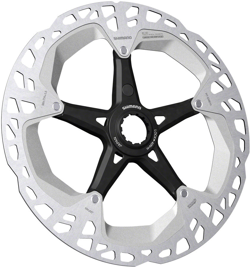 Shimano Steps RT-EM810 Disc Brake Rotor - 180mm, Center Lock, External Lockring, Rear Only with Magnet Bracket