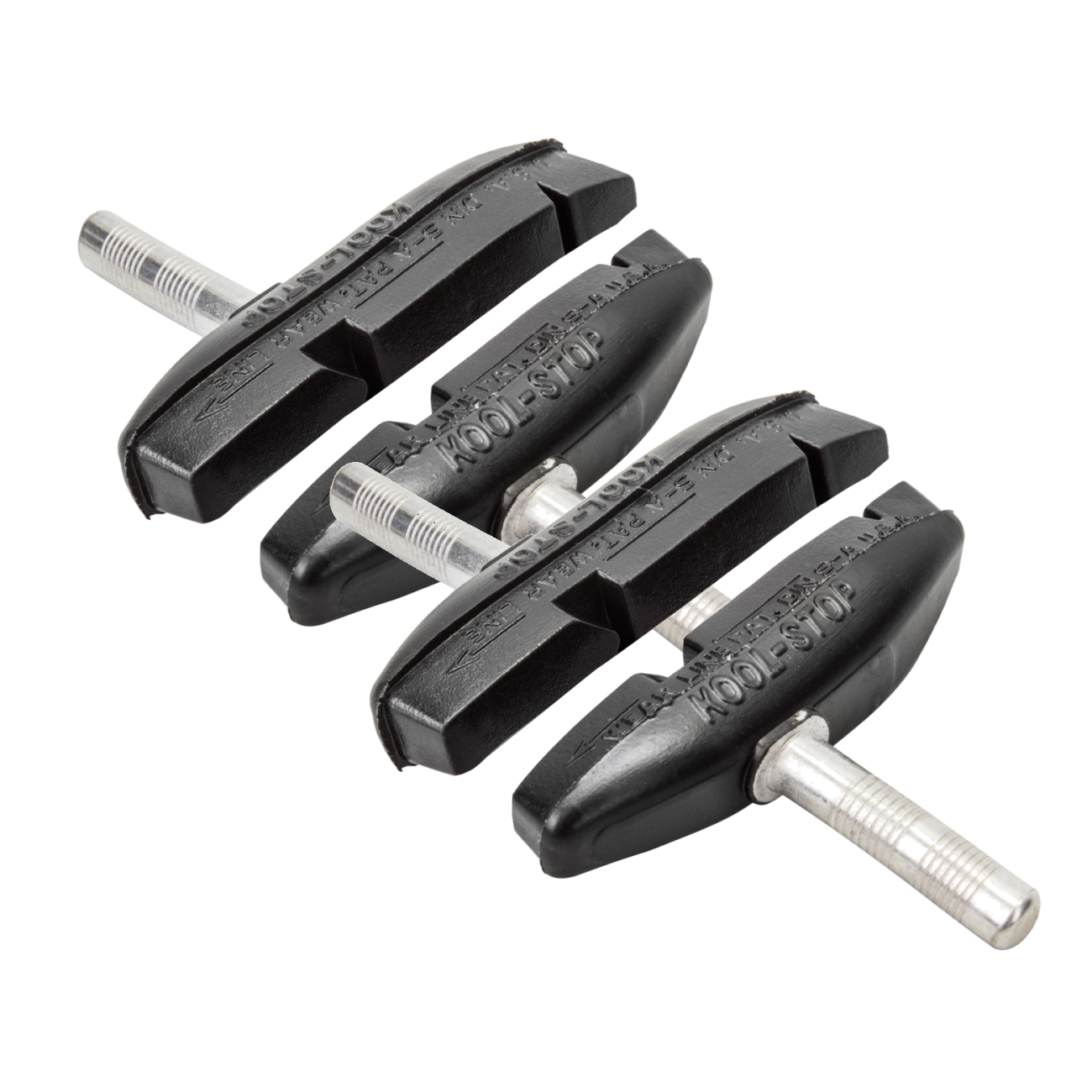 2 Pack Kool-Stop Eagle Claw II Cantilever Brake Pad Smooth Post Black Compound