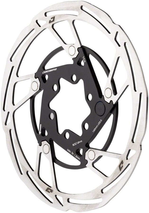 Jagwire Pro LR2-E Ebike Disc Brake Rotor with Magnet - 160mm 6-Bolt Silver/Black