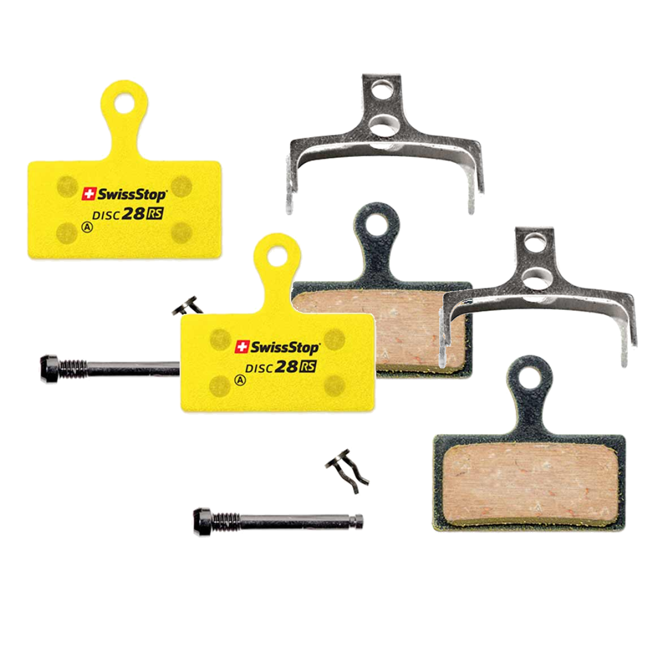 Pack of 2 SwissStop RS Organic Compound Disc Brake Pad Set, Disc 28