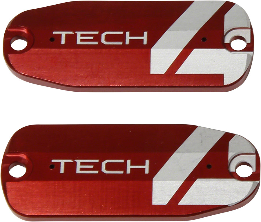 Hope Tech 4 Brake Lever Reservoir Lid - Red, Pair