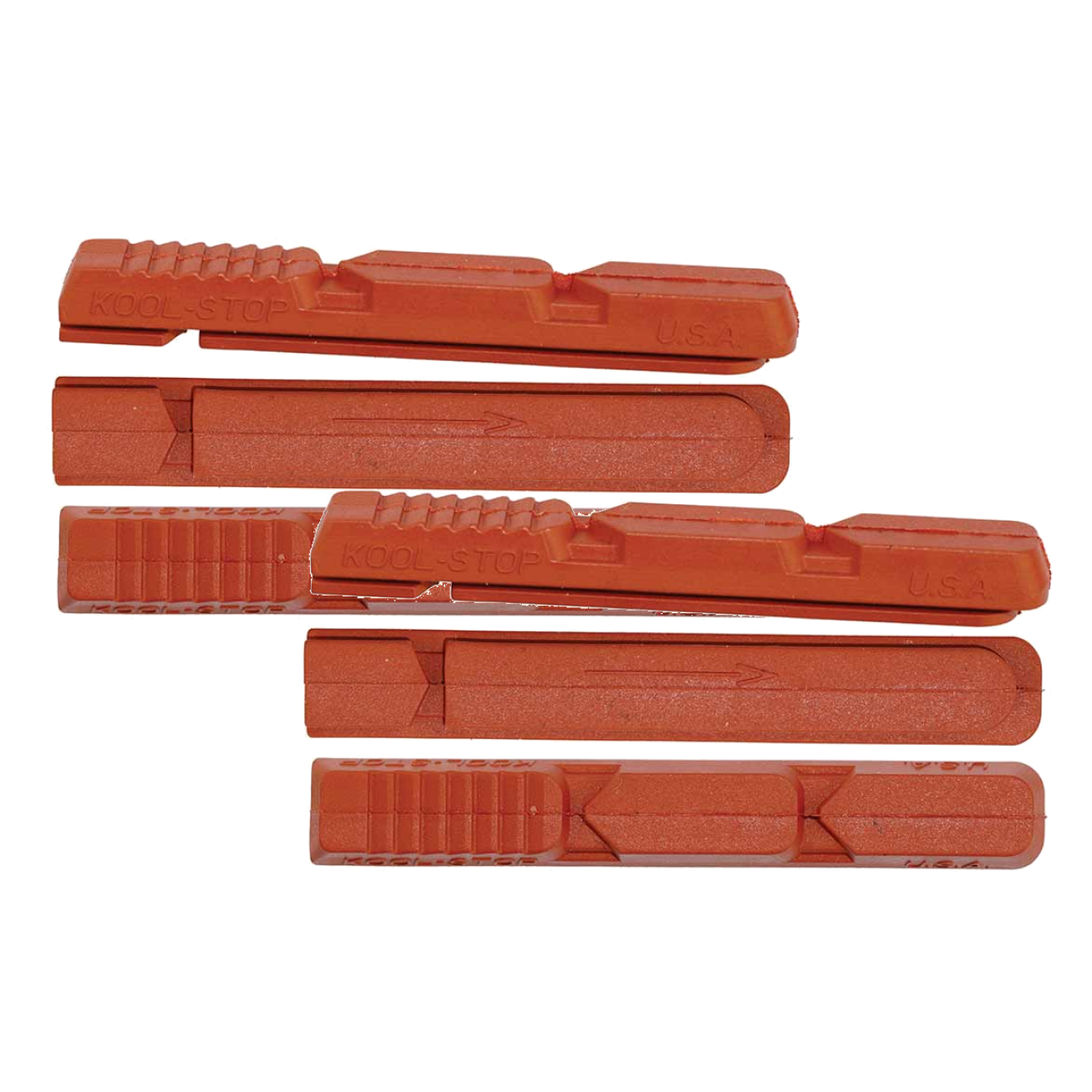 2 Pack Kool-Stop V2 Linear Pull V Brake Pads Replacement Inserts Salmon Compound