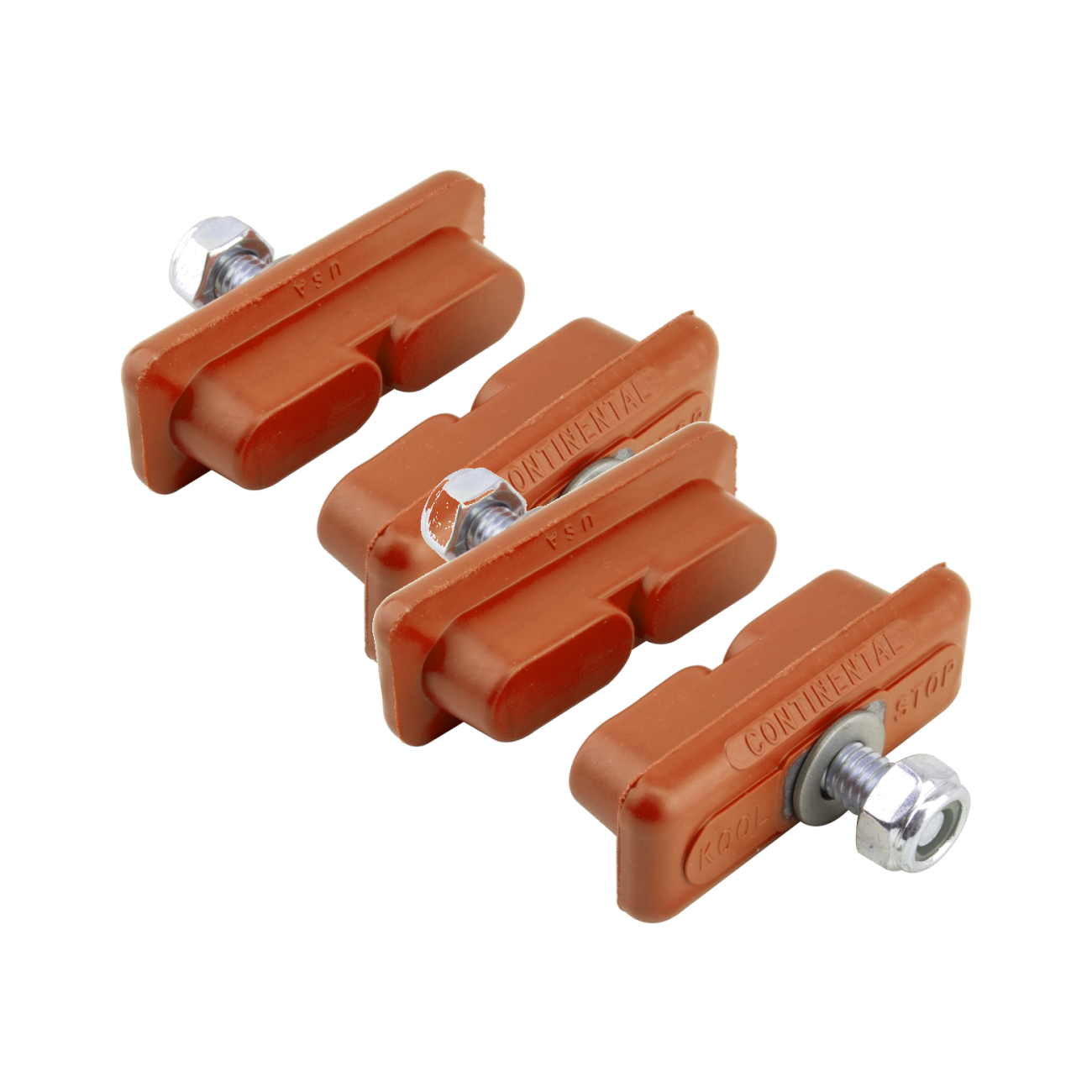 Pack of 2 Kool-Stop Continental Pads Salmon Compound Fot Caliper Style Brakes