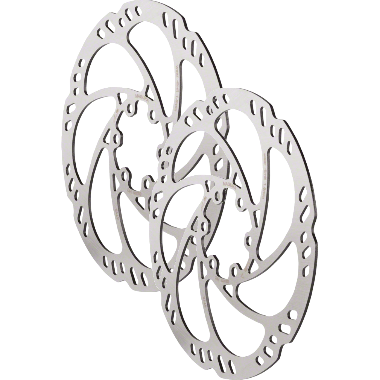 Pack of 2 Magura Storm HC Rotor 160mm 6-Bolt Precisely Machined 2.0mm Thickness