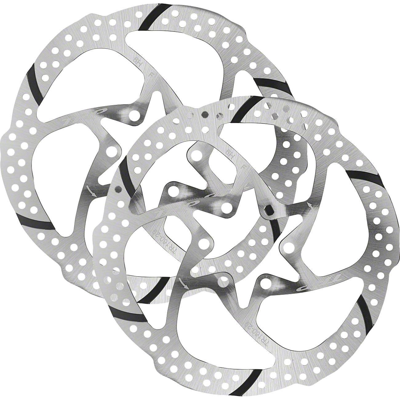 2 Pack TRP-29 1 Piece 140mm 6-Bolt Rotor Single Piece Design All Pad Compounds