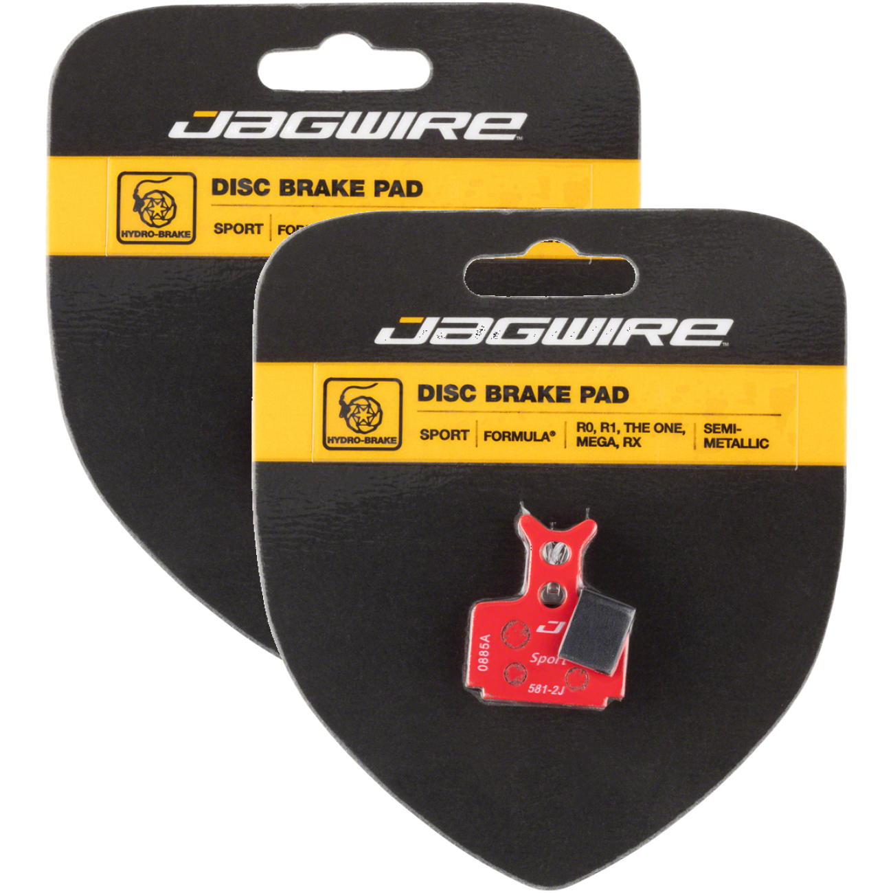 Pack of 2 Jagwire Mountain Sport SemiMetallic Disc Brake Pads