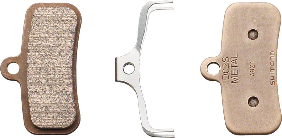 Shimano D02S-MX Disc Brake Pad and Spring - Metal Compound Stainless Steel Back