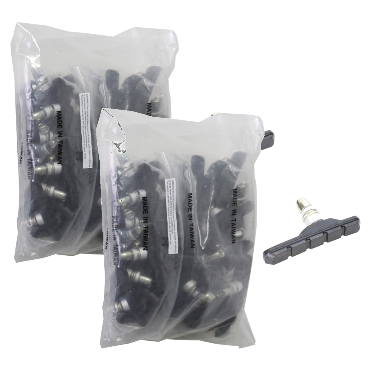 Pack of 2 Sunlite Bulk Threaded Post Brake Pads 70mm Bag of 50