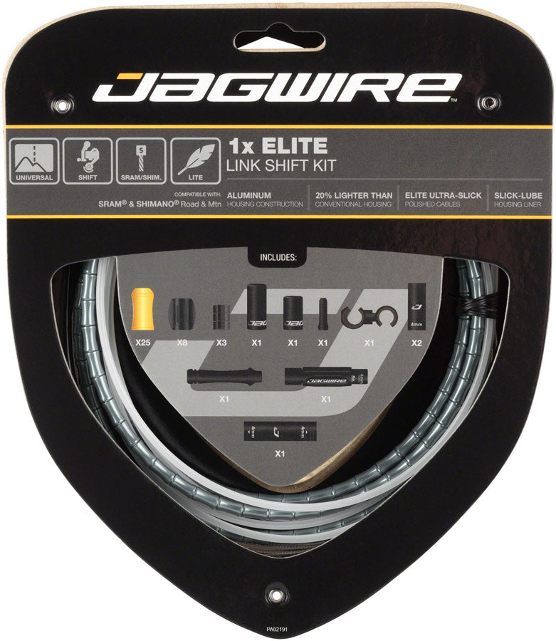 Jagwire 1x Elite Link Shift Cable Kit SRAM/Shimano w/ Ultra-Slick Cable, Ltd.