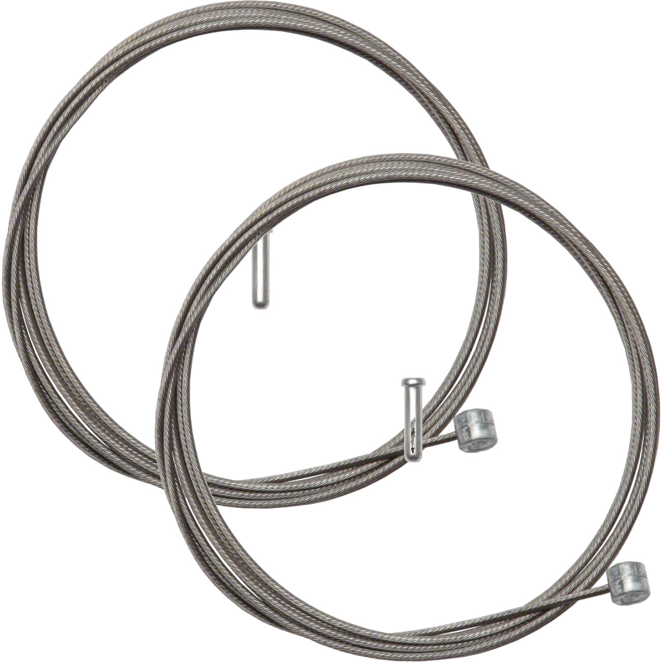 Pack of 2 Shimano Stainless Mountain Brake Cable 1.6 x 2050mm Includes Cable End