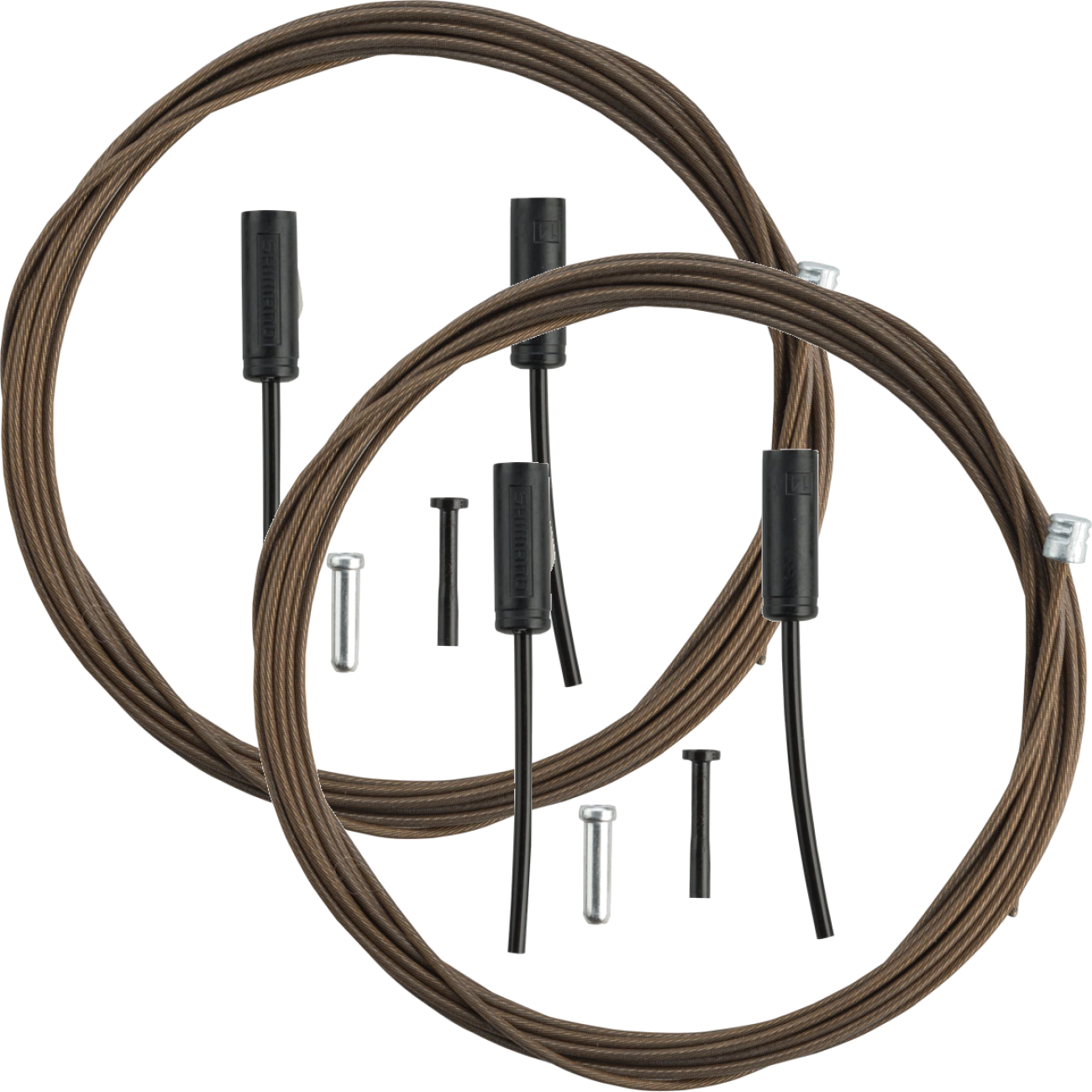 2 Pack Shimano Dura-Ace Polymer-Coated Stainless Steel 1.2 x 2500mm, Derailleur