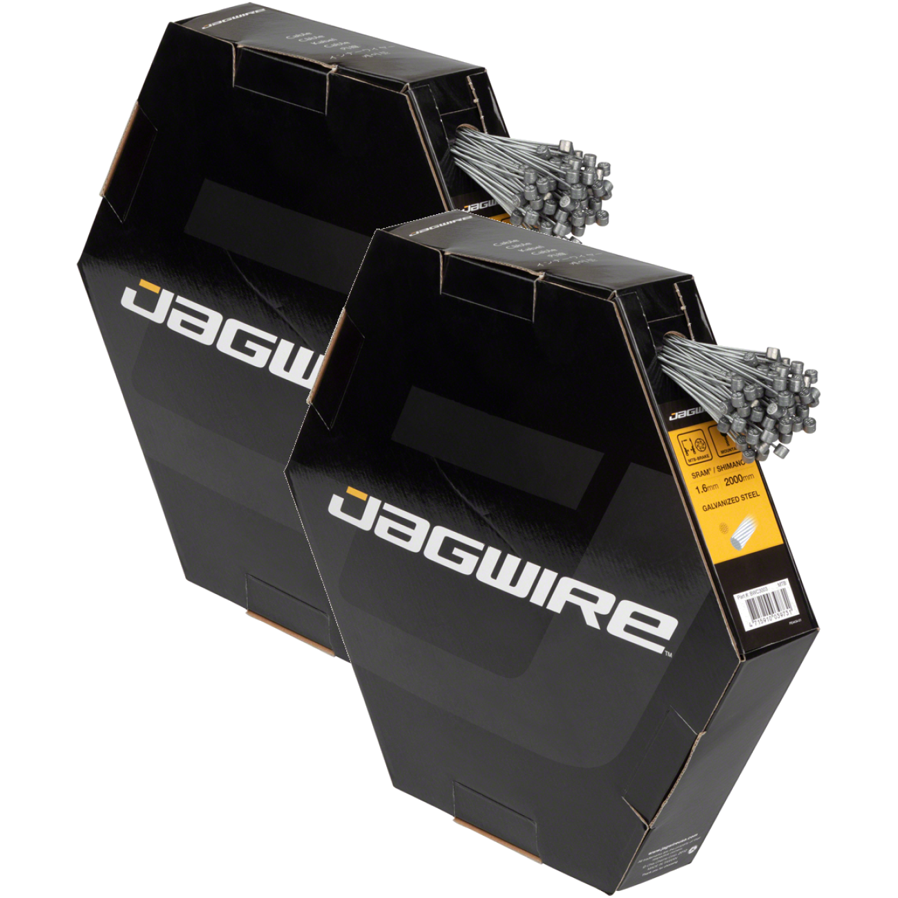 Pack of 2 Jagwire Brake Cable Basics 1.6x2000mm Galvanized SRAM/Shimano MTB