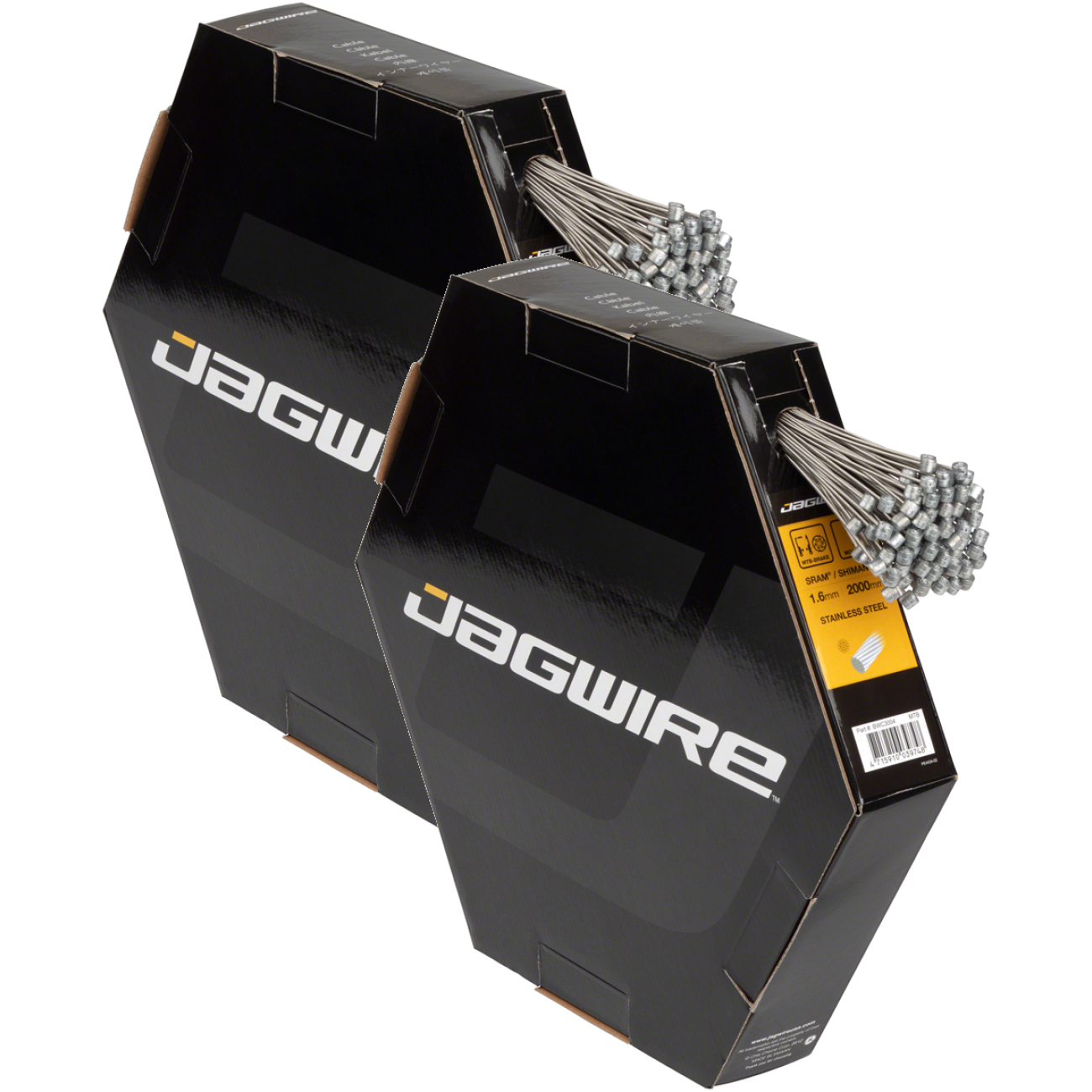 Pack of 2 Jagwire Brake Cable Basics 1.6x2000mm Stainless SRAM/Shimano MTB