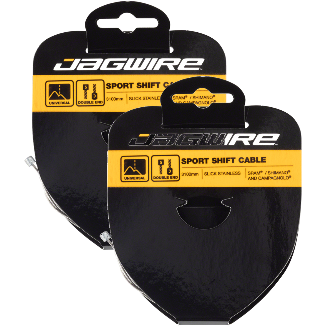 Pack of 2 Jagwire Sport Shift Cable 1.1x3100mm, SRAM/Shimano/Campagnolo