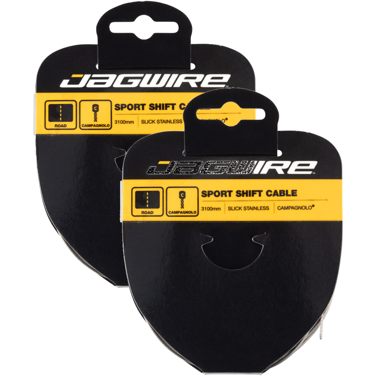 Pack of 2 Jagwire Sport Shift Cable 1.1 x 3100mm, Slick Stainless Steel