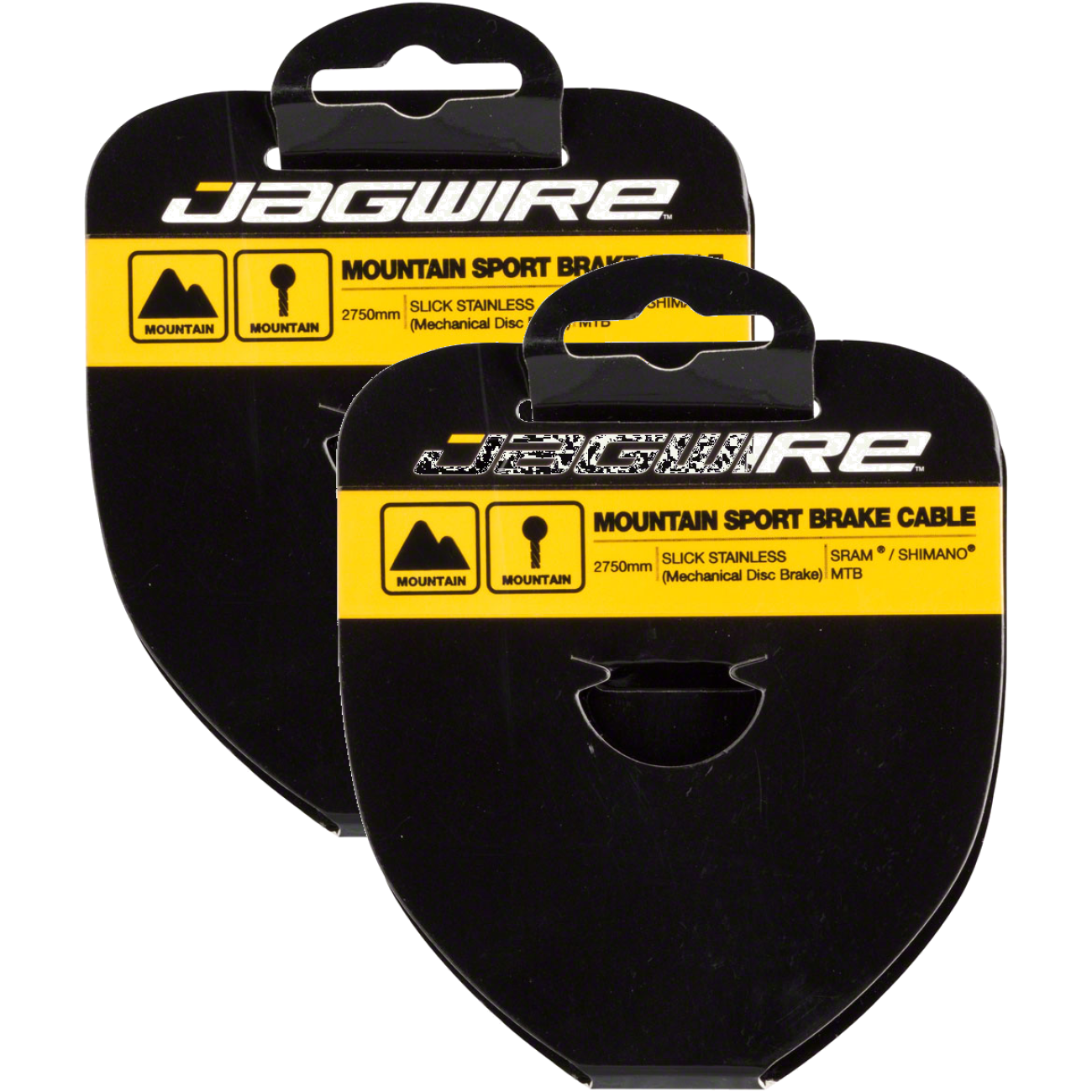 Pack of 2 Jagwire Sport Brake Cable Slick Stainless SRAM/Shimano Mountain Tandem