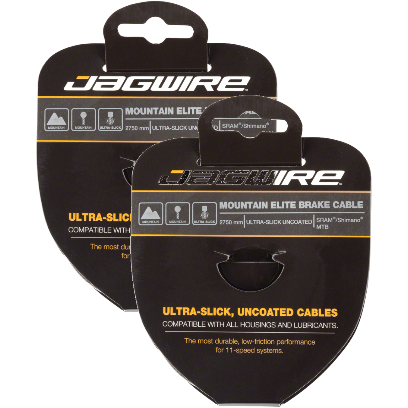 2 Pack Jagwire Elite Ultra-Slick Brake Cable Stainless For SRAM/Shimano Mountain