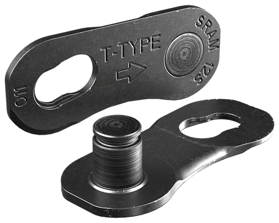SRAM Eagle T-Type PowerLock Flattop Connector Link - 12-Speed, For Eagle T-Type Flattop Chain Only, PVD Coated, Black,