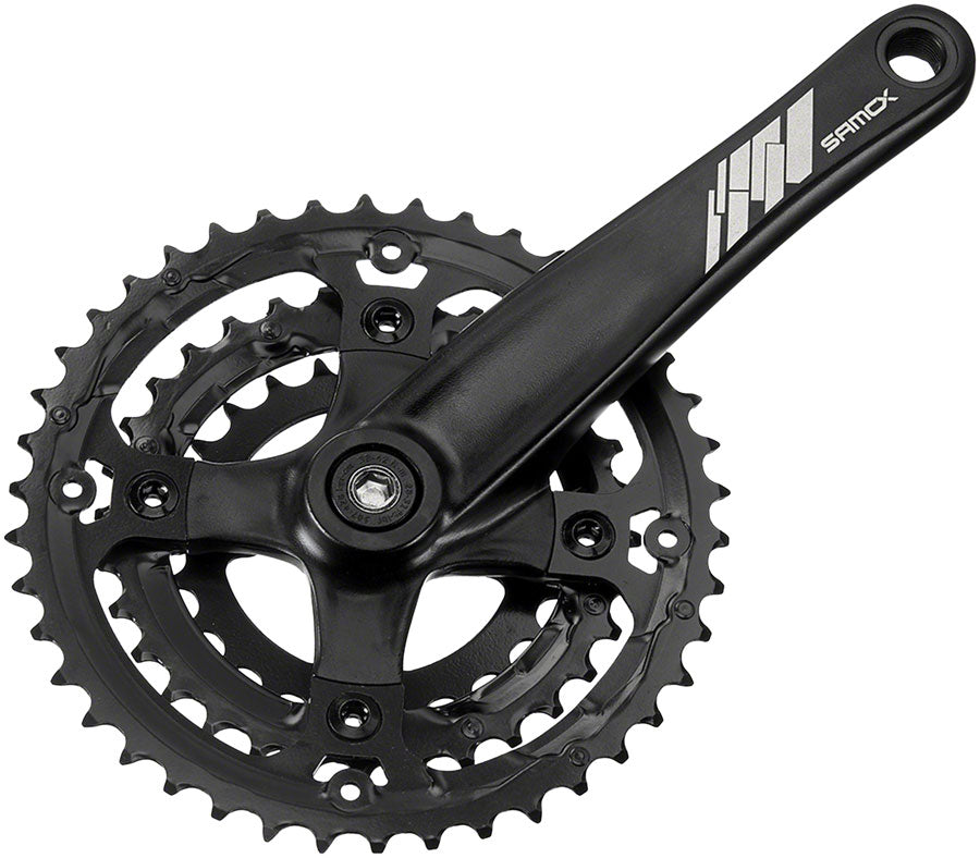 Samox AF26 Crankset - 175mm, 9-Speed, 44/32/22t, 104/64 BCD, JIS Square Taper Spindle Interface, Spindle Bolts Sold