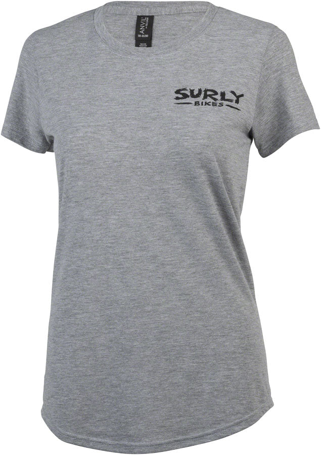 Surly The Ultimate Frisbee Women's T-Shirt - Gray, 2X-Large