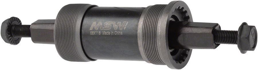 MSW ST100 Square Taper JIS BSA (English) Bottom Bracket 68x118mm Spindle Cranks
