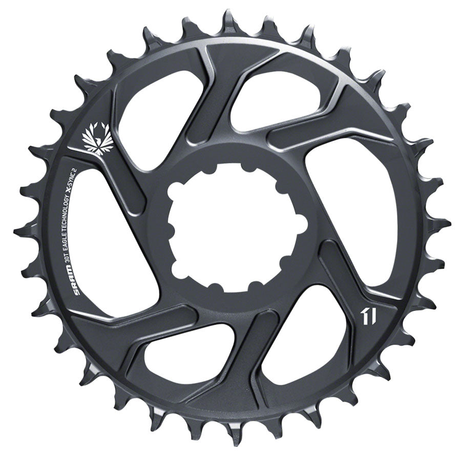 SRAM Eagle X-SYNC 2 Chainring 30t Direct Mount 12-Speed Aluminum Lunar Grey