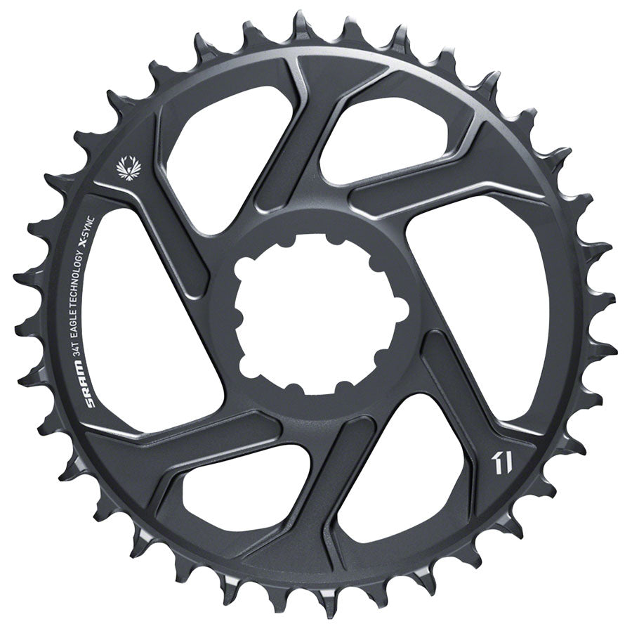 SRAM Eagle X-SYNC 2 Chainring 34t SRAM Direct Mount 12-Speed Aluminum Lunar Grey