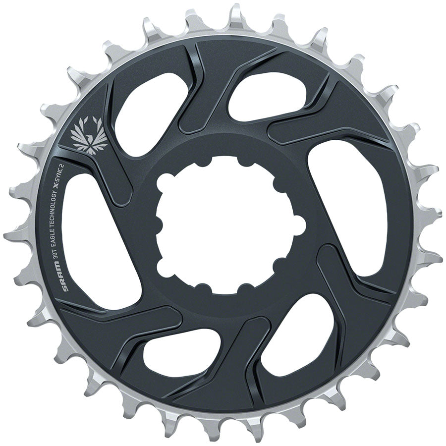 SRAM Eagle X-SYNC 2 Chainring 30t SRAM Direct Mount 12-Speed Lunar/Polar Grey