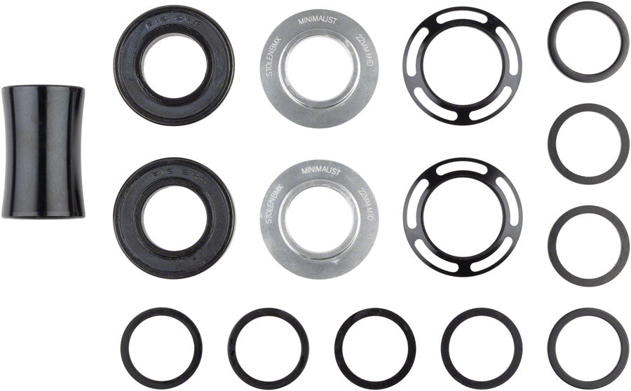 Stolen Minimalist Bottom Bracket - Mid, 22mm, Polished