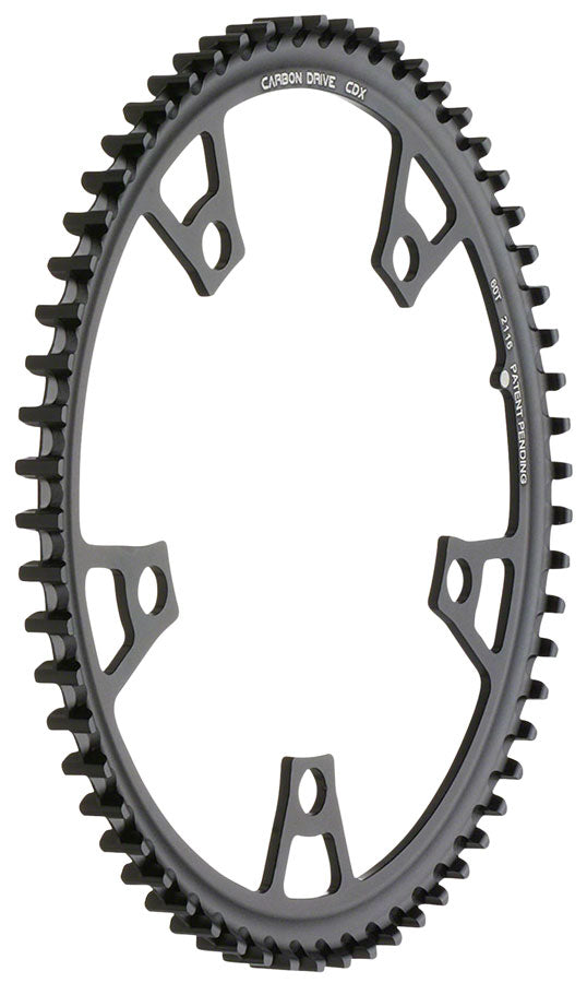 Gates Carbon Drive CDX CenterTrack Front Belt Drive Ring 70t, 5-Bolt, 130mm BCD