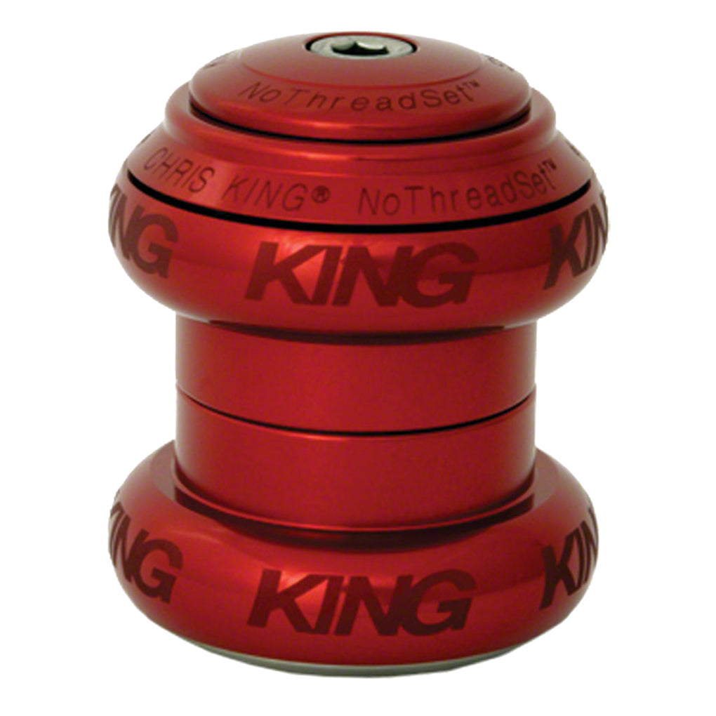 Chris King NoThreadSet Headset - 1-1/8", Sotto Voce Red