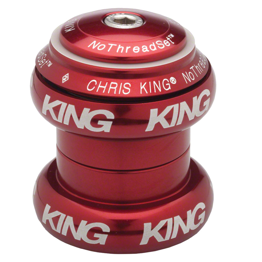 Chris King NoThreadSet Headset - 1-1/8", Red