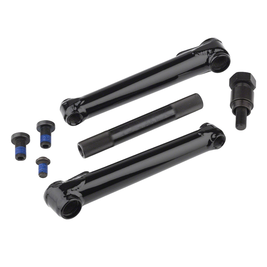 Cult Crew BMX 3 Piece Crankset 170mm 19mm Single Speed Steel Black