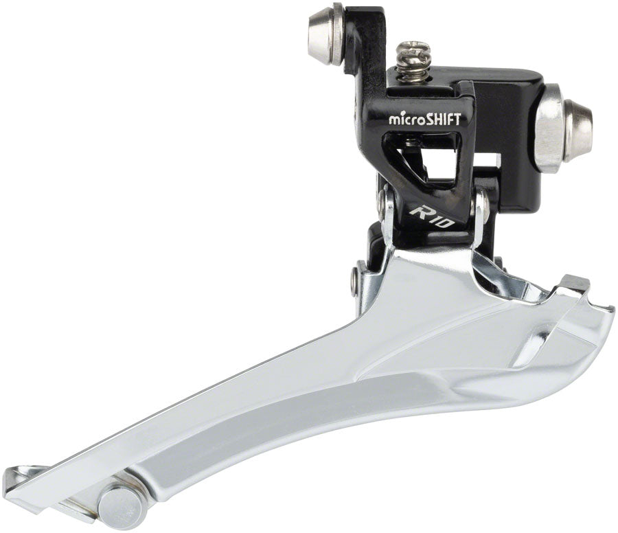 microSHIFT R10 Front Derailleur - 10-Speed Double 56t Max Braze-On