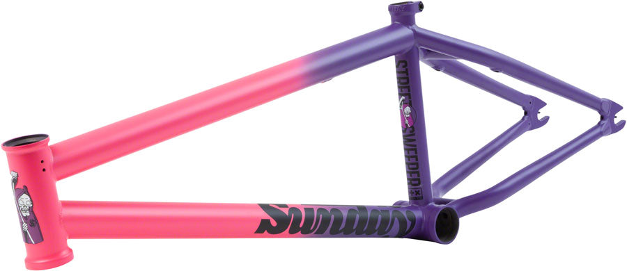 Sunday Street Sweeper BMX Frame - 20.5" TT, Pink/Purple