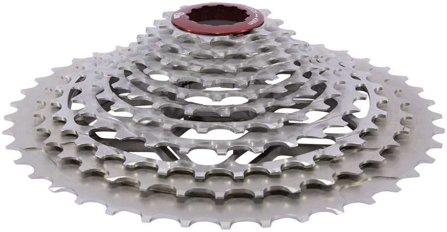 Prestacycle UniBlock PRO Gravel Cassette - 11-Speed, For HG 11 Freehub, 11-42, Silver
