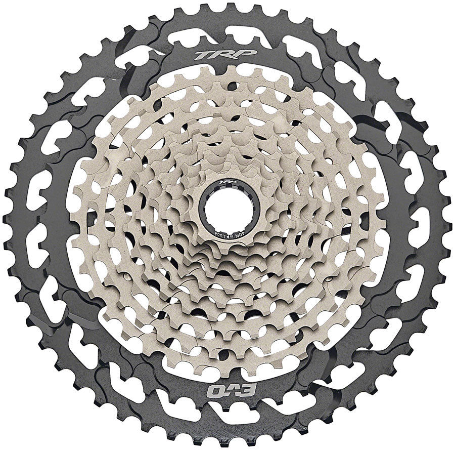 TRP CS-M9050-12 EVO Cassette - 12-Speed, 10-52t, MicroSpline Compatible, Silver/Black