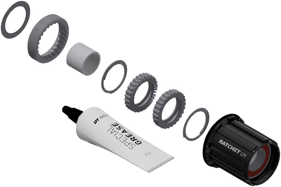 DT Swiss Ratchet LN Freehub Body Upgrade Kit - HG 11 MTN, Sealed Bearing, 36T