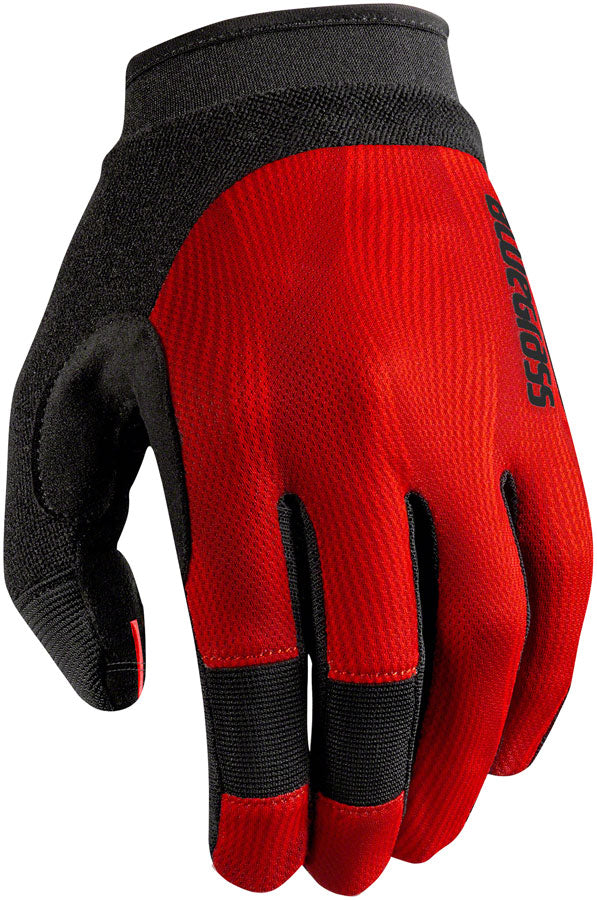 Bluegrass React Gloves - Red, Full Finger, Large Breathable Perforated Palm