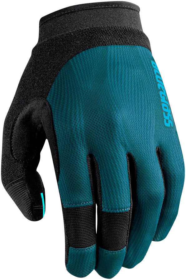 Bluegrass React Gloves - Blue, Full Finger, Small Breathable Perforated Palm