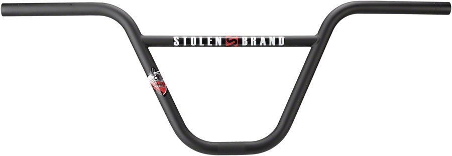 Stolen Roll Bar BMX Handlebar 10.00Bar Clamp 22.2mmBackSweep 10°SteelBLACK
