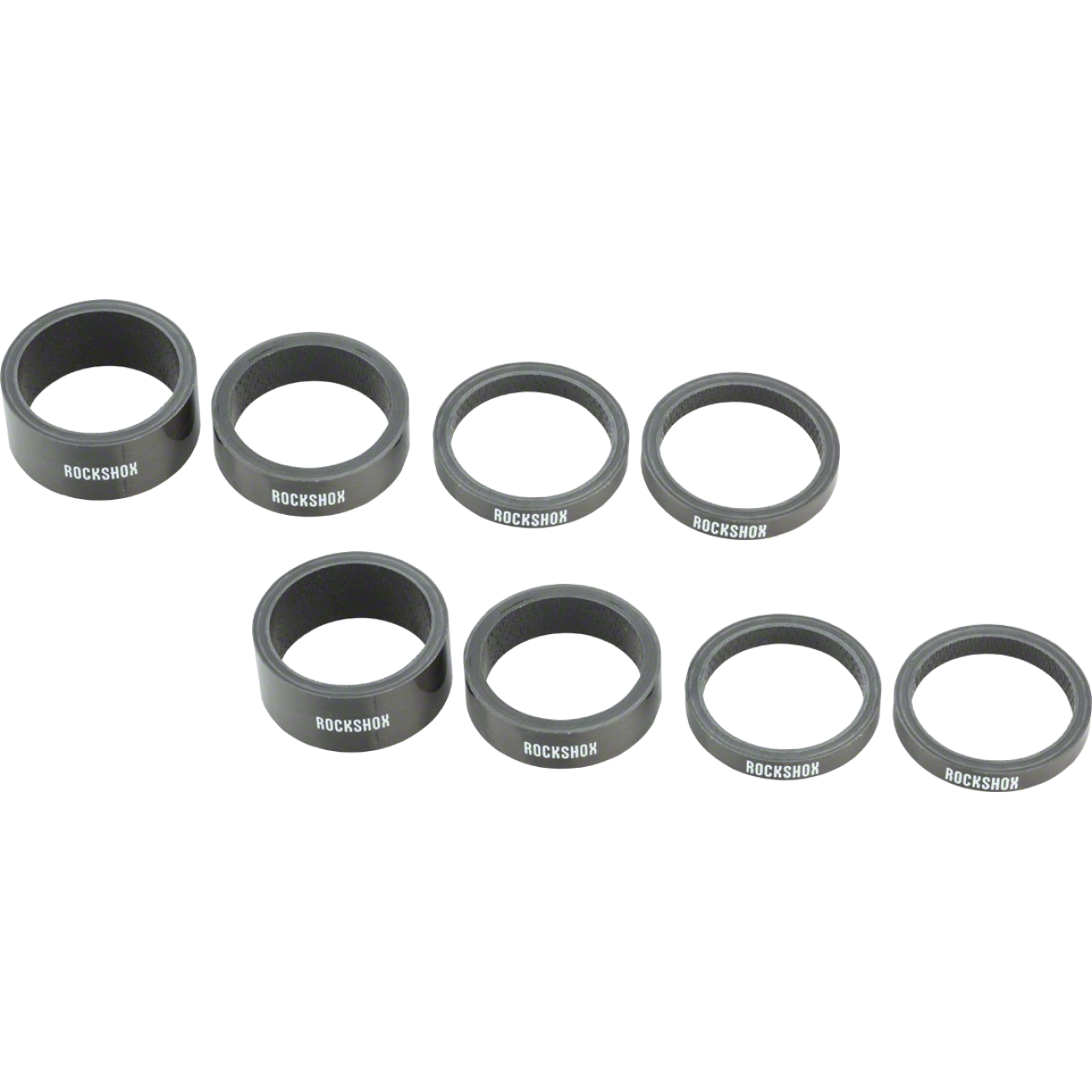 Pack of 2 RockShox UD Carbon Headset Spacer Set, Includes 5mm x 2, 10mm x 1
