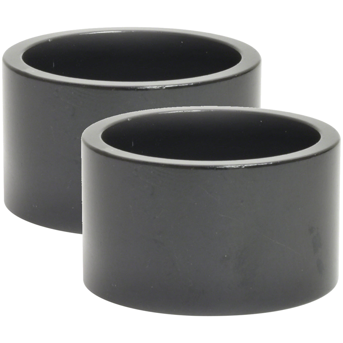 Pack of 2 Wheels Manufacturing Aluminum Headset Spacer - 1-1/8", 20mm, Black