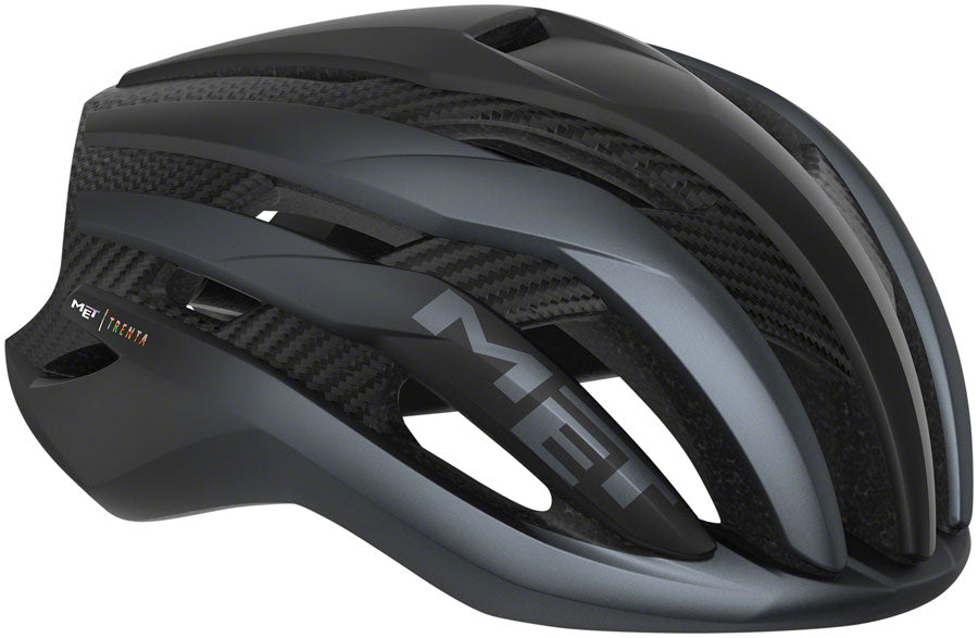 Road Bike Helmet MET Trenta 3K Carbon MIPS In-Mold Safe-T Orbital Fit Matte Black, Small
