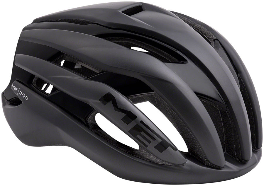Road Bike Helmet MET Trenta MIPS Road Tri/TT Safe-T Orbital Fit Matte/Glossy Black, Small