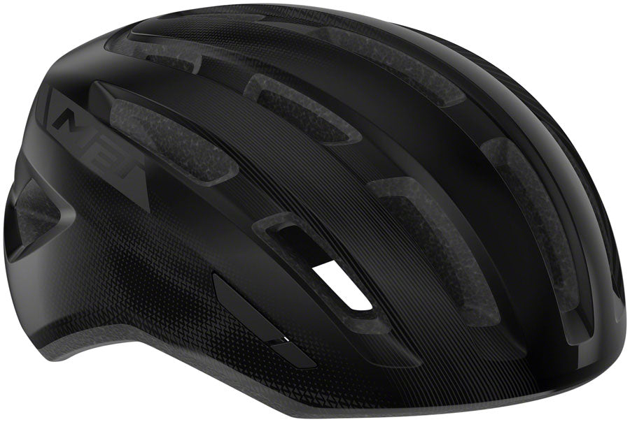 Road Bike Helmet MET Miles MIPS In-Mold EPS Safe-T Twist 2 Fit Glossy Black, Medium/Large