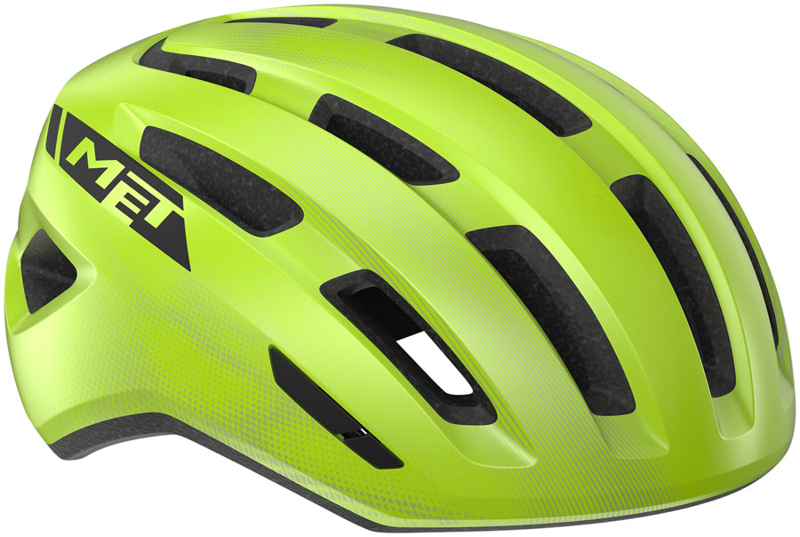 Road Bike Helmet MET Miles MIPS Safe-T Twist 2 Fit Glossy Fluorescent Yellow, Medium/Large