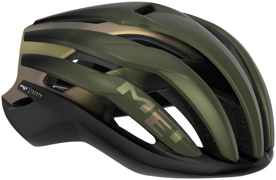 Road Bike Helmet MET Trenta MIPS Road Tri/TT Safe-T Orbital Matte Olive Iridescent, Medium